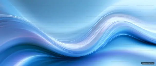 Blue abstract flowing curves background