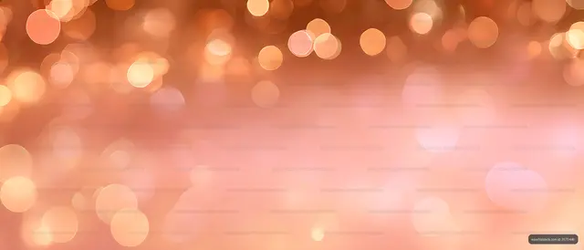 Peach orange glowing bokeh backdrop