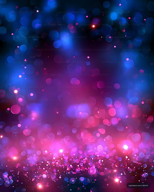 Neon pink and blue abstract bokeh background