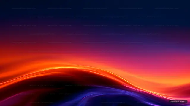 Colorful abstract gradient with luminous flowing waves