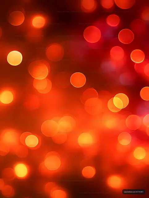 Red and orange abstract bokeh glow texture