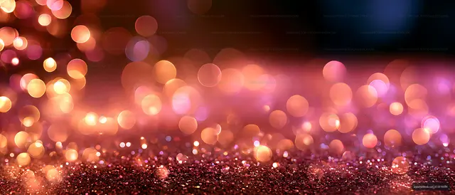 Abstract colorful bokeh and glitter background