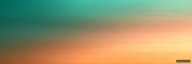 Teal green and warm orange gradient backdrop