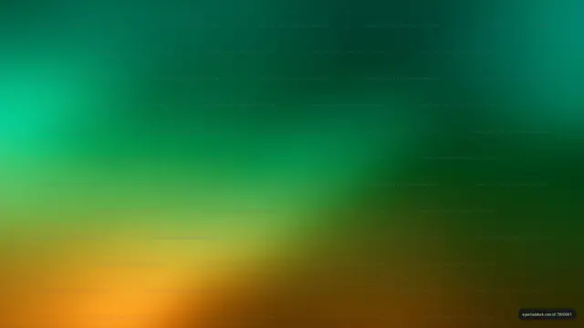 Blurred green and orange color gradient background