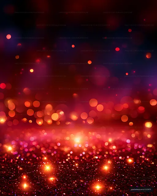 Abstract colorful bokeh glow with sparkling lights