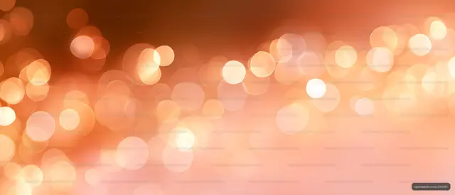 Abstract Warm Bokeh Glow in Peach and Orange